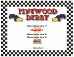 Pinewood Derby Certificate
